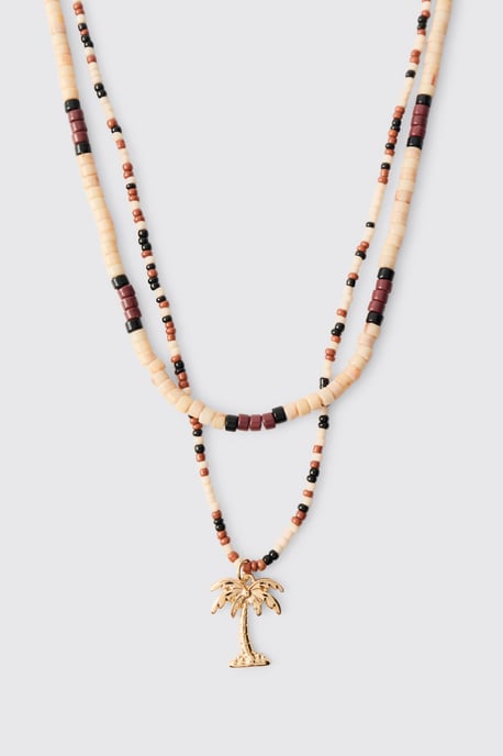 Palm Tree Beaded Necklace - Image 2