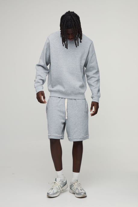 Baggy Drop Crotch Exposed Seam Loopback Short - Image 4
