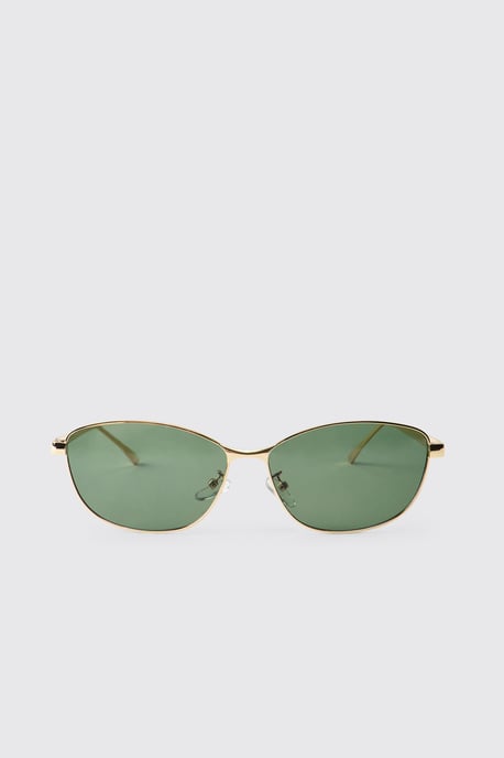 Metal Trim Square Sunglasses - Image 2