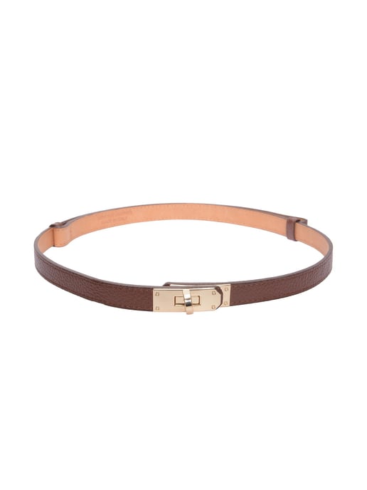 Isabella Rhea Bordeauxrood Rundleer Riem - Image 1