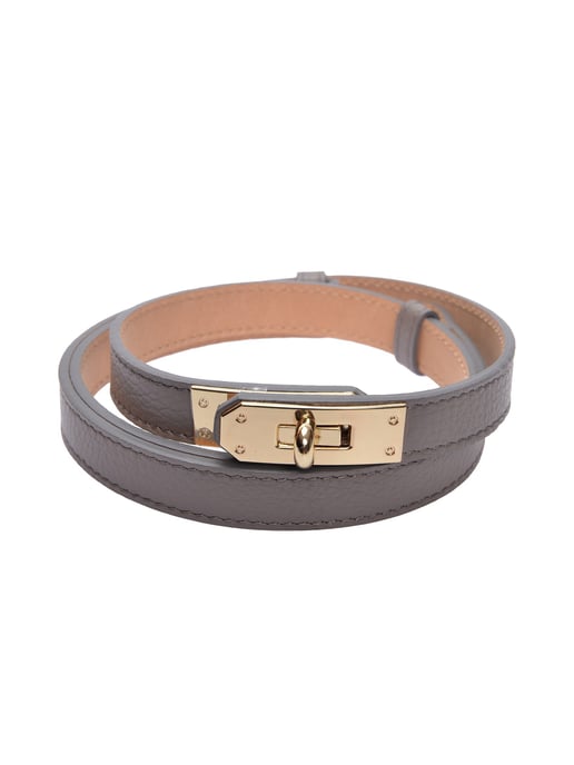 Isabella Rhea Grijs Rundleer Riem - Image 3