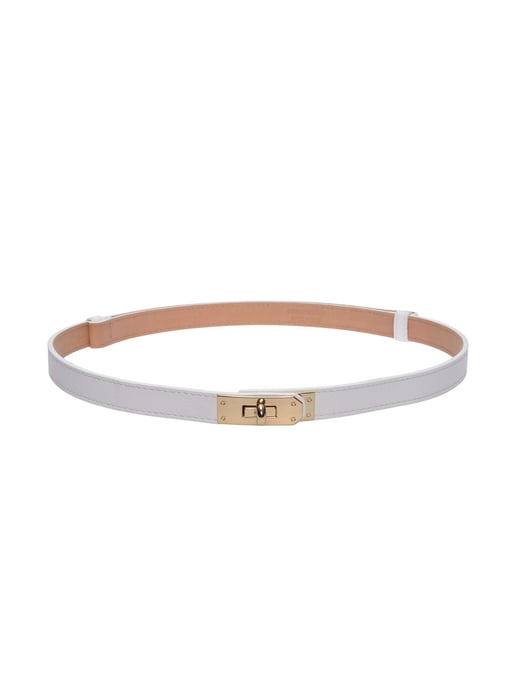 Isabella Rhea Wit Rundleer Riem - Image 1