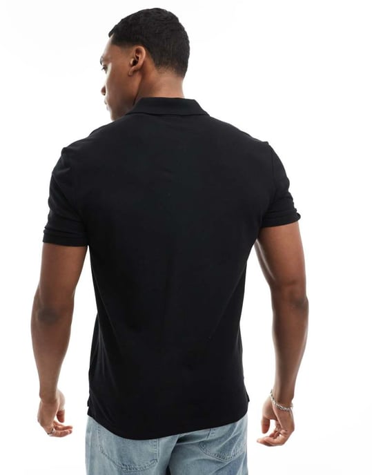 HUGO RED Donos polo shirt in black - Image 2