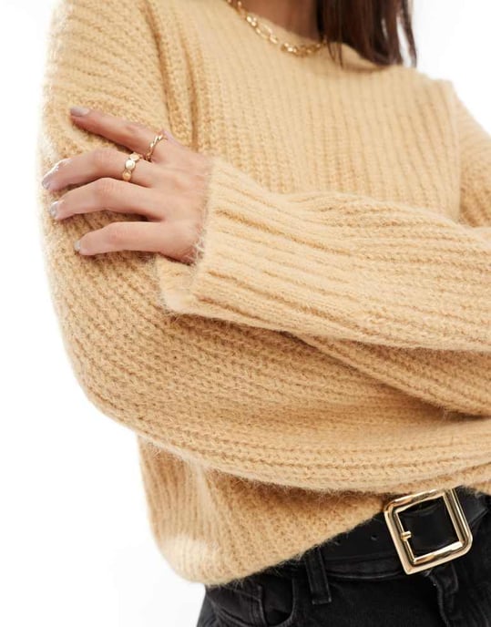 Cotton On relaxed fit jumper in hazel - Image 2