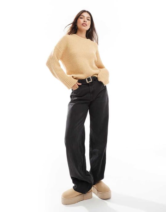 Cotton On relaxed fit jumper in hazel - Image 4
