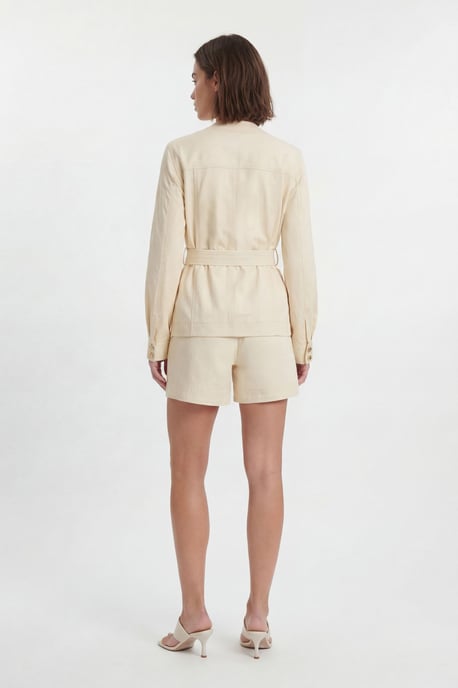 Cotton Utility Button Detail Short - Image 3