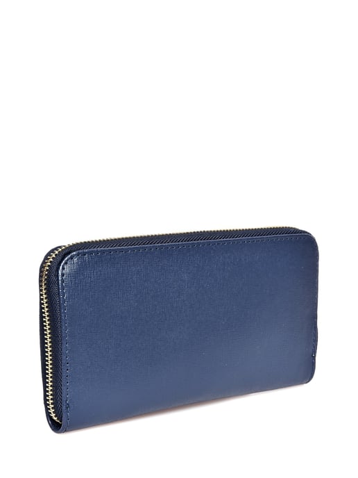 Luisa Vannini Blauw Rundleer Portemonnee - Image 2