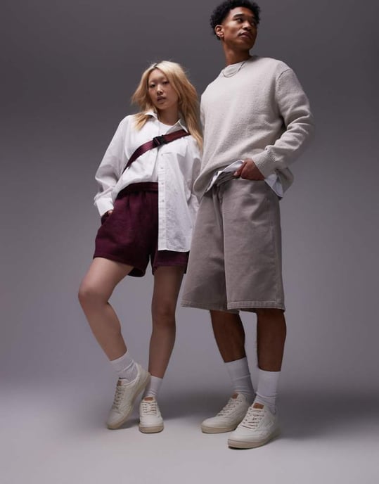 Saye unisex Modelo '89 trainers in off white - Image 1