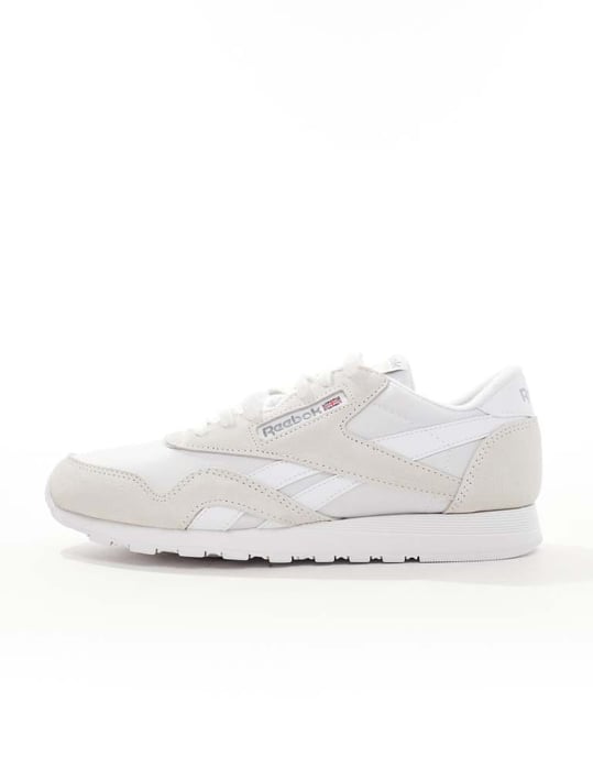 Reebok Classic Nylon trainers in off-white - Image 2
