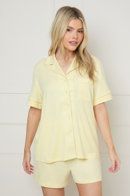 Nightwear Tipped Short Sleeve Pyjama Set - Image 3