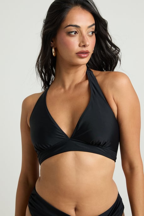Plunge Halterneck Bikini Top - Image 4