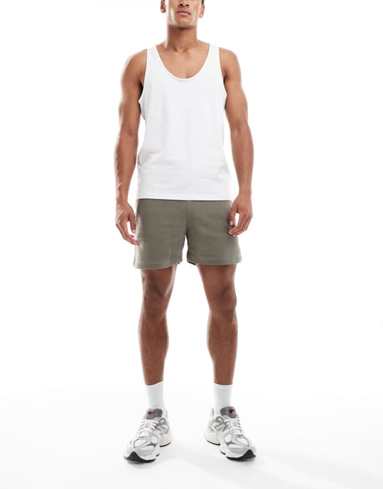 ASOS DESIGN essentials 5 pack vests in multiple colours - Image 3
