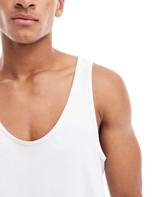 ASOS DESIGN essentials 5 pack vests in multiple colours - Image 4