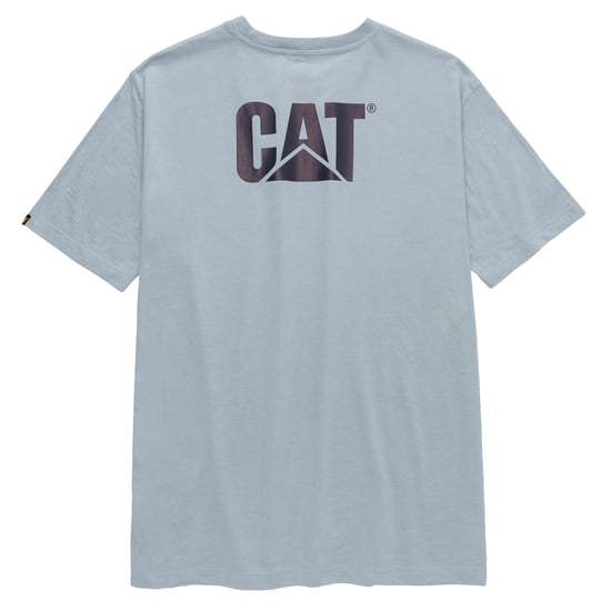 Caterpillar Mens Trademark T-Shirt (Blue Fog Heather) - Image 2