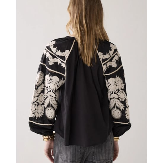 Summum 2s3363-120 990 top sleeve embroidered cambric cotton black - Image 6