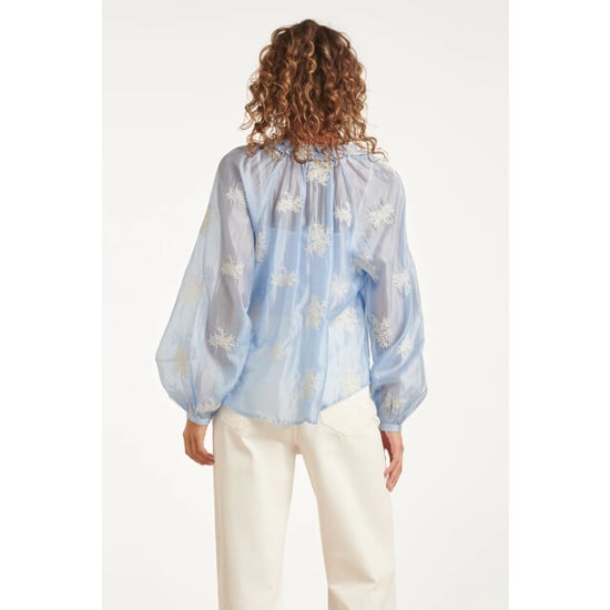 Smashed Lemon Luchtige boho-blouse met geborduurde print | - Image 5