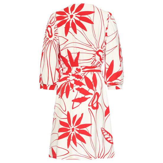 Smashed Lemon Jurk met rode bloemenprint in comfortabele travelstof | - Image 4