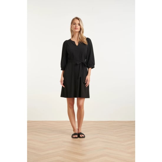 Smashed Lemon V-hals jurk met print in travel kwaliteit | - Image 4