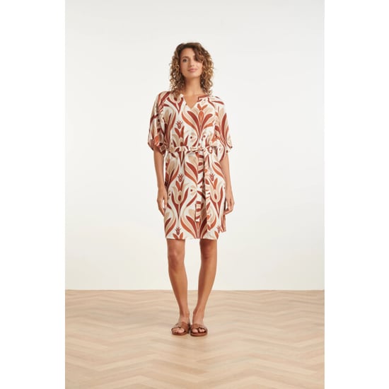 Smashed Lemon Tuniekjurk met flare-mouwen en retro print | - Image 1