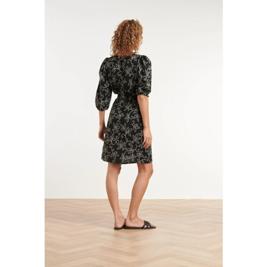 Smashed Lemon Elegante jurk met verfijnde bloem print en tailleceintuur | - Image 4