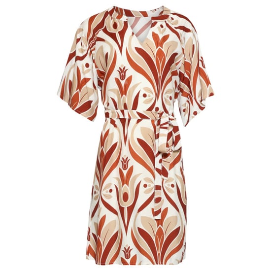 Smashed Lemon Tuniekjurk met flare-mouwen en retro print | - Image 5