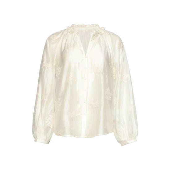 Smashed Lemon Luchtige boho-blouse met geborduurde print | - Image 3