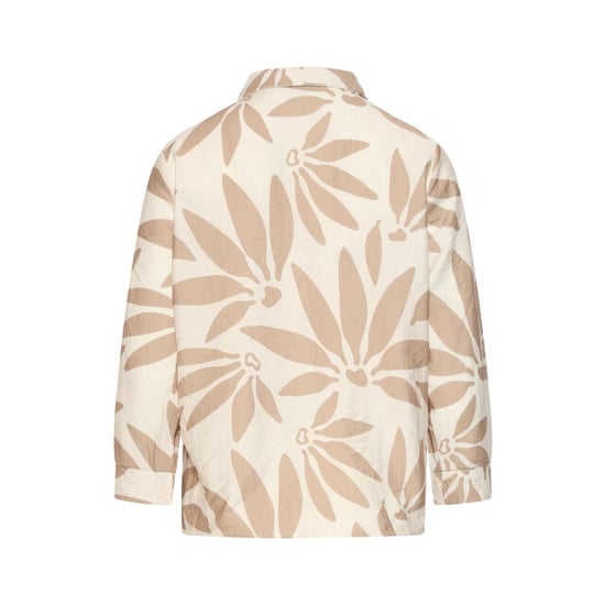 Smashed Lemon Top met v-hals en bloemprint beige/wit | - Image 4