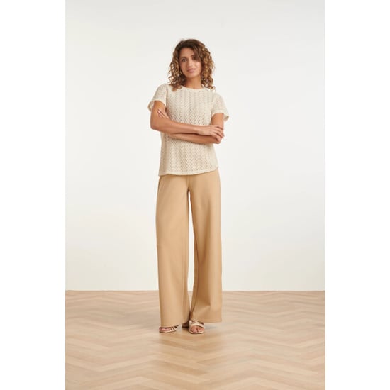 Smashed Lemon T-shirt top met all-over structuur | - Image 3