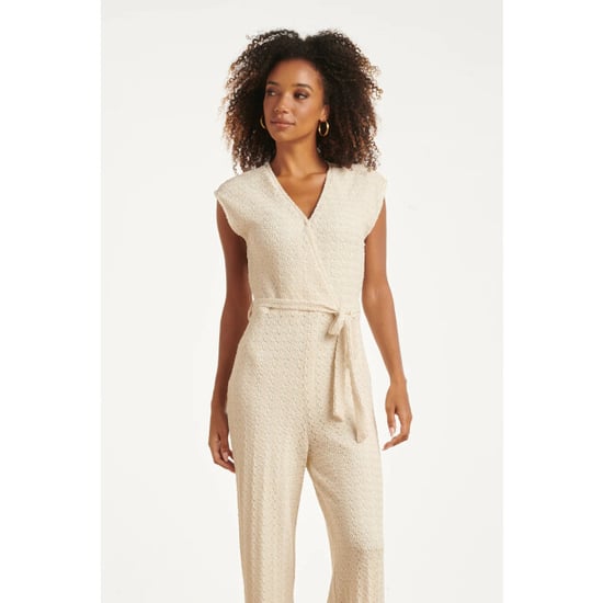 Smashed Lemon Jumpsuit met structuur en tailleceintuur | - Image 4