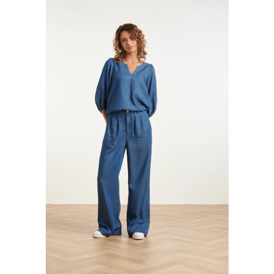 Smashed Lemon Soepele tencel denim top | - Image 1