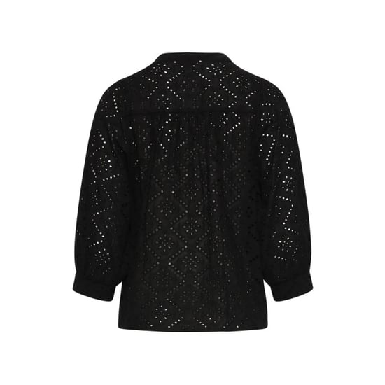 Smashed Lemon Broderie blouse met knoopsluiting en driekwart mouwen | - Image 4