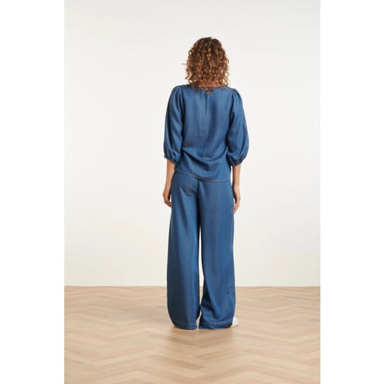 Smashed Lemon Soepele tencel denim top | - Image 4