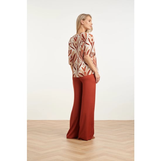 Smashed Lemon Top met wijde mouwen en retro print | - Image 5