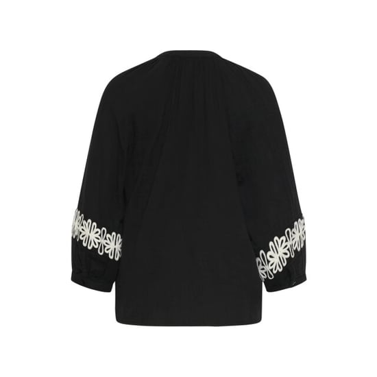 Smashed Lemon Luchtige blouse met contrasterende borduring | - Image 5