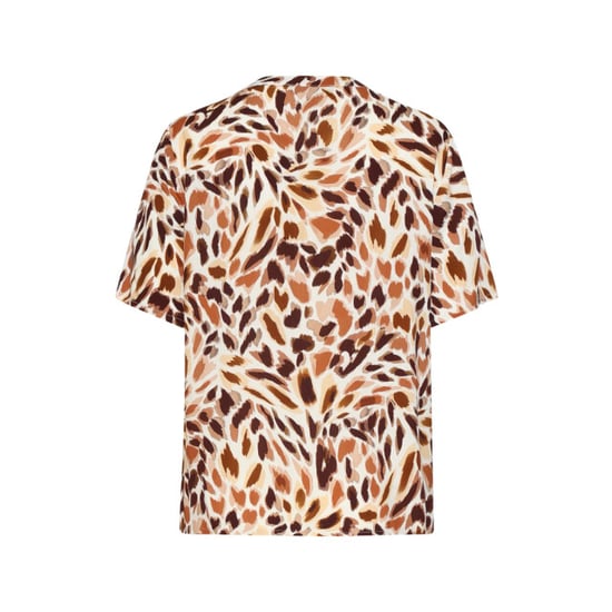 Smashed Lemon V-hals top met abstracte dierenprint | - Image 3