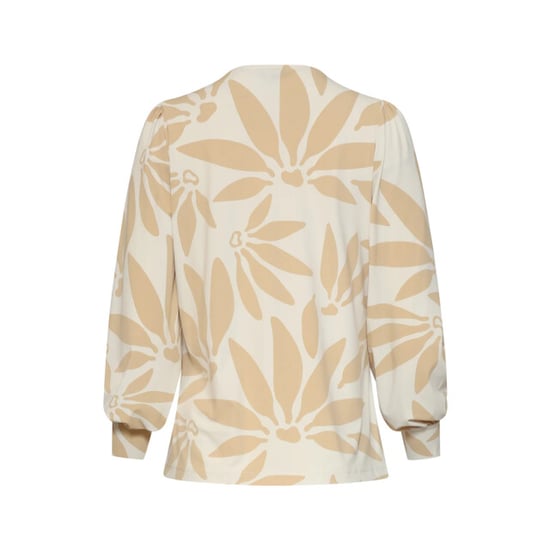 Smashed Lemon Travel blouse met bloemprint in beige & off-white | - Image 5