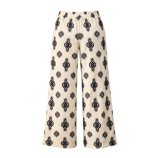 Smashed Lemon Beige broek met zwarte aztec print | - Image 5