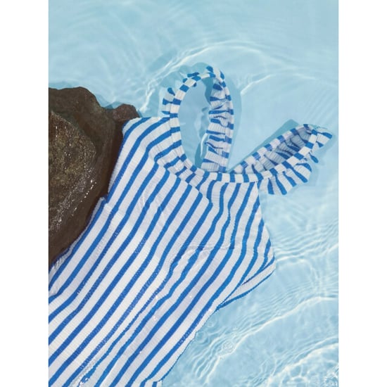 Name It Meisjes badpak nkfzippa blauw/wit gestreept - Image 5