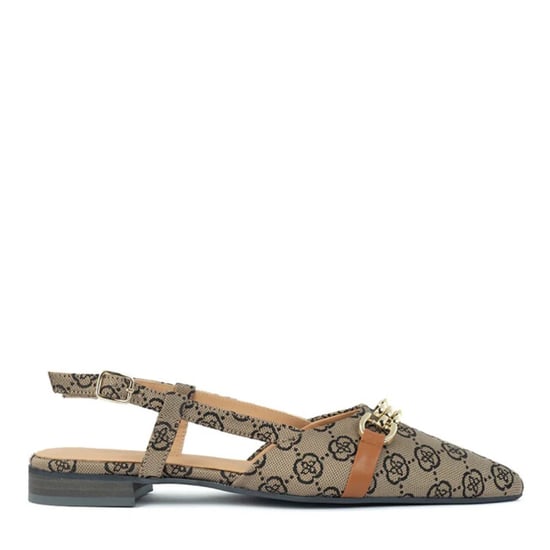 Babouche Lima cognac slingback sandalen dames - Image 2