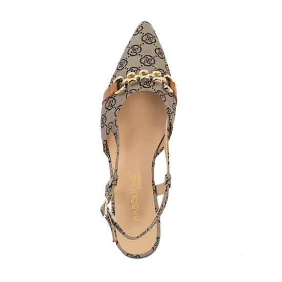 Babouche Lima cognac slingback sandalen dames - Image 3
