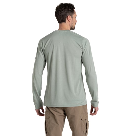 Craghoppers Heren Abel Nosilife T-shirt met lange mouwen (Korstmossen Groen) - Image 2