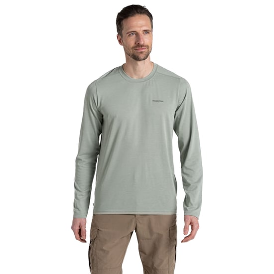 Craghoppers Heren Abel Nosilife T-shirt met lange mouwen (Korstmossen Groen) - Image 3