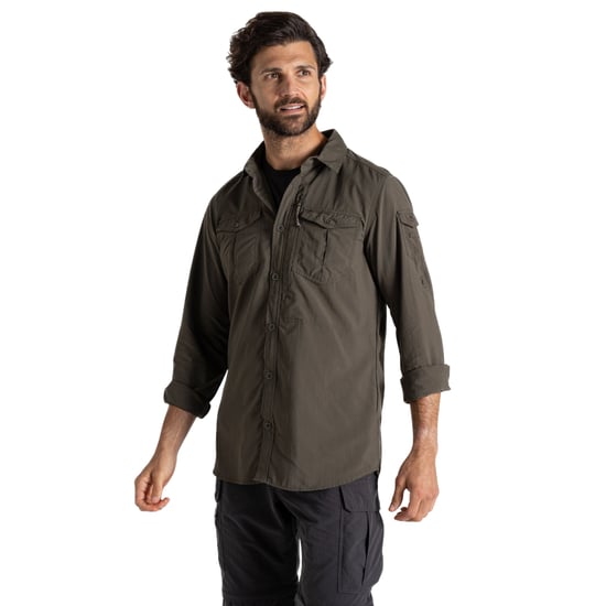 Craghoppers Heren Adventure III Nosilife shirt met lange mouwen (Bosgroen) - Image 3