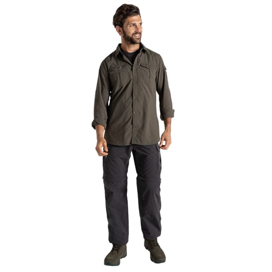 Craghoppers Heren Adventure III Nosilife shirt met lange mouwen (Bosgroen) - Image 4