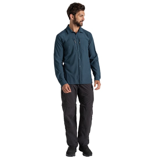 Craghoppers Heren Nosilife Shirt Met Lange Mouwen (Blauwe steen) - Image 4