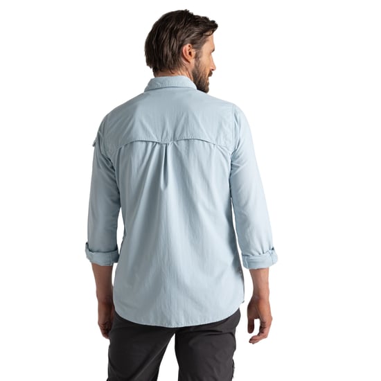 Craghoppers Heren Adventure III Nosilife shirt met lange mouwen (Niagara Blauw) - Image 2
