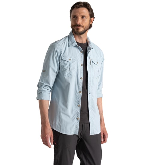 Craghoppers Heren Adventure III Nosilife shirt met lange mouwen (Niagara Blauw) - Image 4