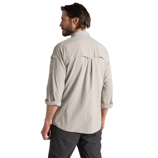 Craghoppers Heren Adventure III Nosilife shirt met lange mouwen (Perkament) - Image 2
