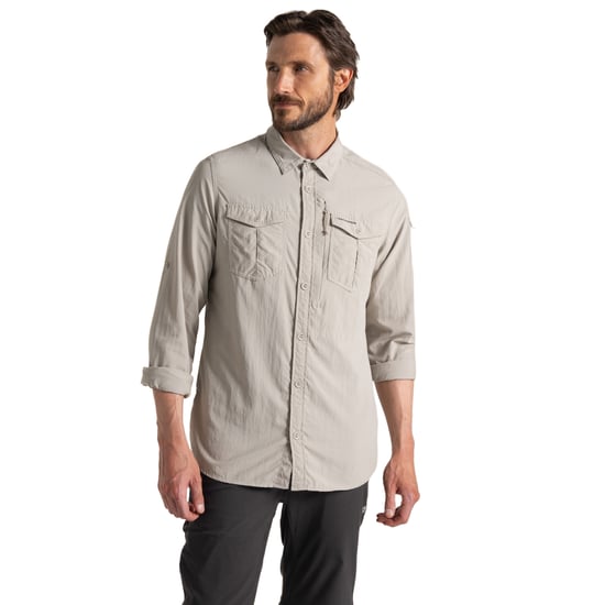 Craghoppers Heren Adventure III Nosilife shirt met lange mouwen (Perkament) - Image 3