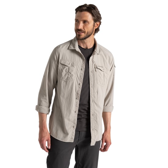 Craghoppers Heren Adventure III Nosilife shirt met lange mouwen (Perkament) - Image 4